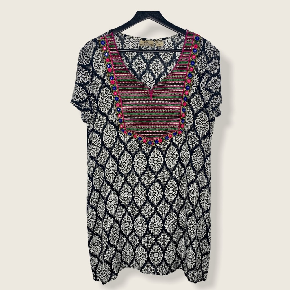 S.R. Fashion Print Tunic